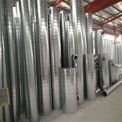 青岛威尔森生产四川铁皮螺旋风管镀锌螺旋风管厂家