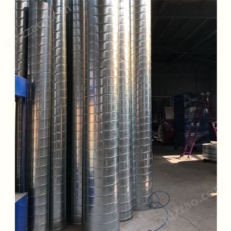 青岛威尔森专业生产东营双层螺旋风管钢结构白铁风管厂家