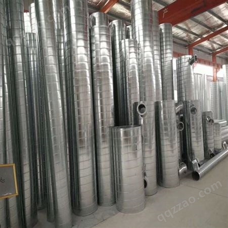 青岛威尔森低价处理莱西铁皮螺旋风管钢结构白铁风管厂家