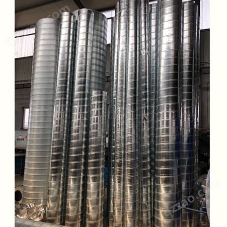 青岛威尔森供山东铁皮螺旋风管钢结构白铁风管厂家