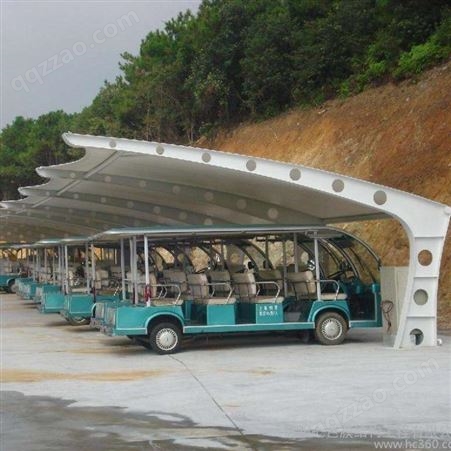 上海博聪膜结构停车棚公司 承接各种膜结构景观区景观棚