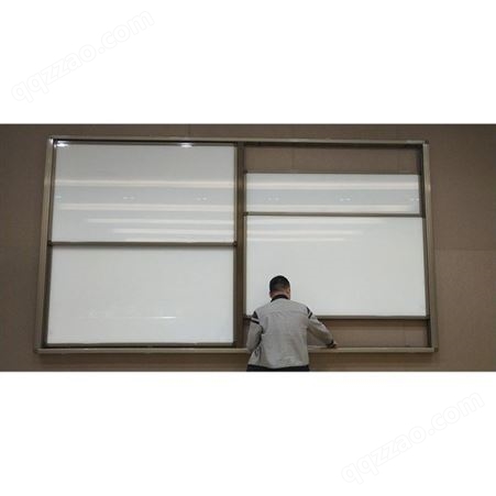 京和 组合式升降黑板 铝合金边框教学黑板绿板定制 推拉升降黑板教学黑板价格