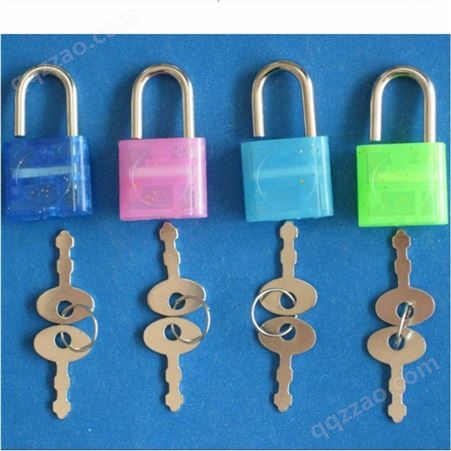 塑料文具锁批发 厂家彩色日记本小锁头供应 支持开模定制