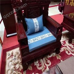 中式红木沙发坐垫定做厂家-紫禾红木坐垫批发