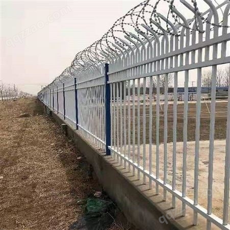 欧式锌钢护栏 喷塑锌钢围墙护栏 三横梁锌钢护栏贝安生产 厂家供应
