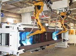 汽车起重机-车架后段机器人焊接系统 （双机器人、双工位）(在线咨询)-常州海宝焊割