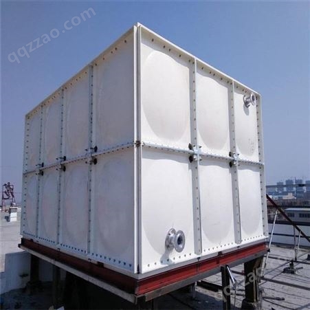 春田环保 供应 玻璃钢屋顶水箱 80立方玻璃钢整体式消防水箱 厂家定制