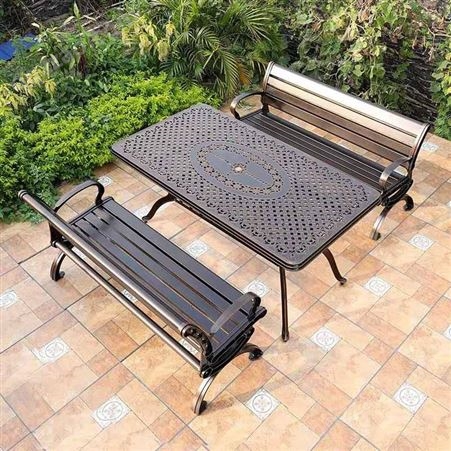 高邮铸铁木质公园椅 铸铝防腐木休闲长椅 街道环卫休息椅