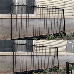 厂区围墙锌钢护栏 铁艺围墙护栏 坤贤 厂区围墙围栏