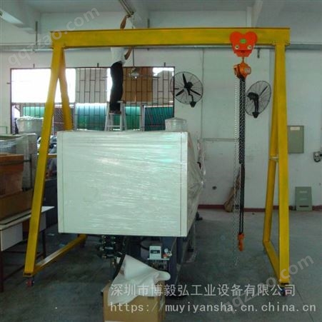 广州龙门架厂家 移动式龙门吊架订做 起吊2吨的手拉式龙门吊架
