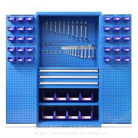 广州重型门车间工具柜 多功能铁皮加厚挂板置物柜 汽修带层板