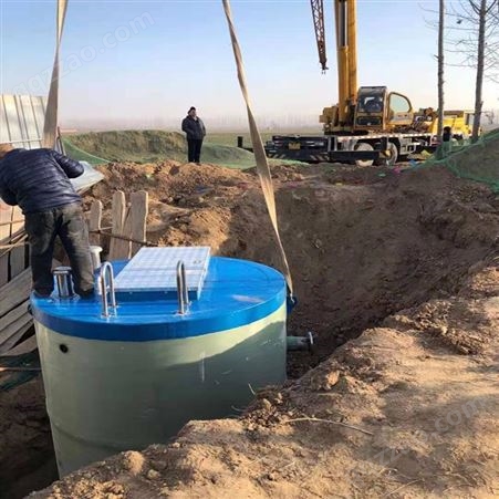 玻璃钢污水处理设备-地埋式智能一体化污水提升泵站支持定制-河北姚阔