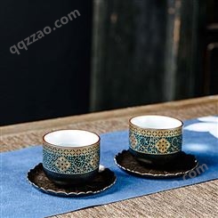 陶瓷创意功夫茶杯 中式品茗杯小茶杯 家用个人杯单杯品茗杯
