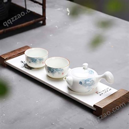 功夫茶具套装 陶瓷家用茶具 简约个性小清新盖碗泡茶器