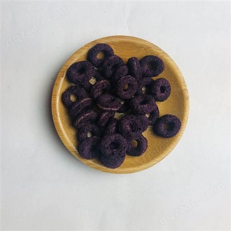 好口感紫薯谷物圈 五谷香 烘培紫薯圈 长期供货