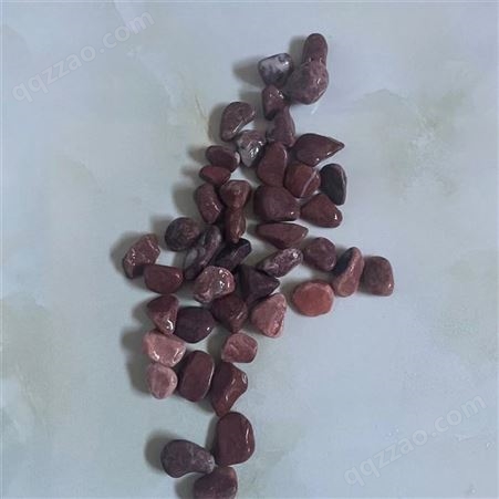 胭脂红水磨石子水磨石材料 彩色透水石 彩色胶粘石