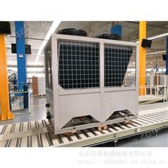 100T空气能热水系统 4台25P空气能设计安装 410A冷媒 超低温热水机