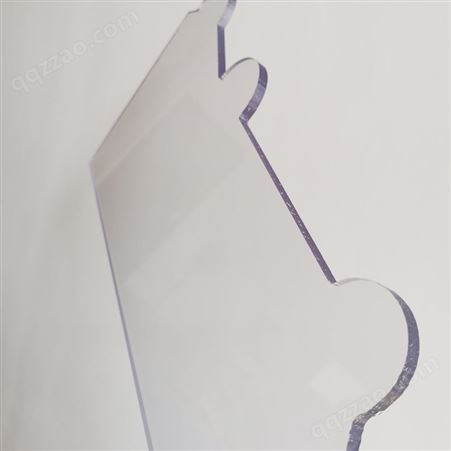 燊诚透明耐力板设备弧形透视窗板雕刻打孔折弯地铁广告灯箱加工