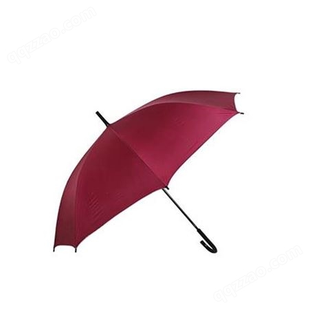 银胶布直杆弯柄雨伞遮阳伞晴雨伞红色8K*60cm