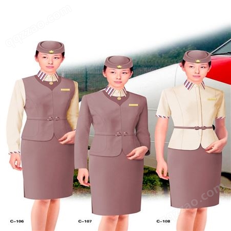空姐职业套裙 九色鹿 制服工作服订做 可定制加工