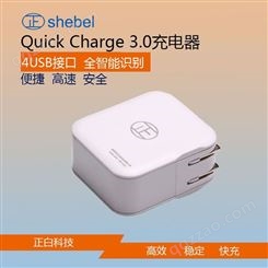 正白ZB-C020快充充电头多USB手机充电器