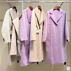 布根香秋冬季毛外套双面羊绒大衣 2021年品牌女装批发杭州四季青货源
