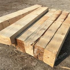 枕木垫木吊车用枕木方木 建筑木方工地用工程桥梁木方包装木板条 财邦