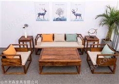 内蒙古 新中式沙发床 南美胡桃木简介价格 启航木业