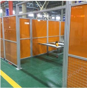工业机器人围栏 上海铝合金型材焊接防护铝型材加工定制
