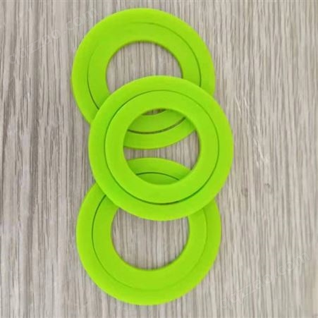 耐磨耐高温绿色硅胶垫 圆形硅橡胶垫片 防撞减震橡胶垫 硅胶圈