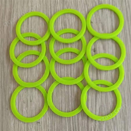 耐磨耐高温绿色硅胶垫 圆形硅橡胶垫片 防撞减震橡胶垫 硅胶圈
