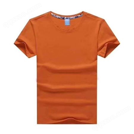 男士丝光棉立领短袖 T恤 纯色刺绣半袖 体恤纯棉冰丝打底衫 2021