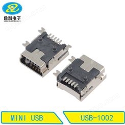 USB插座MINIUSB插座USB连接器精选USB插座MINI5P全贴