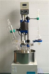 多功能单层玻璃反应釜F212-10L搅拌加热恒温搅拌反应器