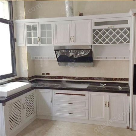铝唯多功能全铝橱柜 开放式厨房收纳柜定制铝合金家具型材
