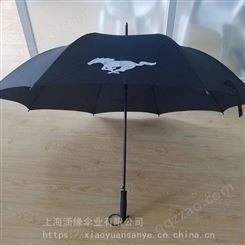 定制双层高尔夫伞广告伞、黑色玻璃纤维防风伞架 PG布 EVA手柄直柄伞