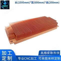惠州可按规格尺寸地址铲齿纯铜散热器 电脑散热器厂家