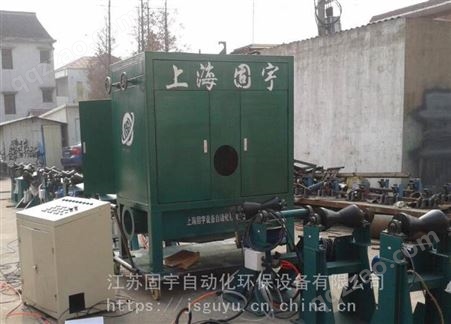 上海固宇设备 钢筋除锈调直机 钢管外壁除锈机