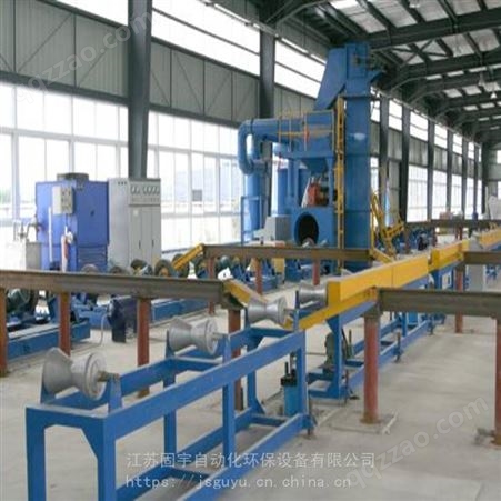 上海固宇设备 钢筋除锈调直机 钢管外壁除锈机