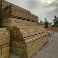 盛唐河南料厂木材樟子松防腐木碳化木木方实木木方 木条方木料