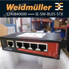 魏德米勒 1240840000 IE-SW-BL05-5TX 工业以太网交换机