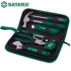 世达（SATA）06001 工具组套钳子扳手螺丝刀锤子组合7件套