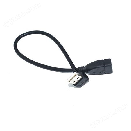 厂家供应USB公对母延长线USB转接线左弯右弯转接线90度USB延长线