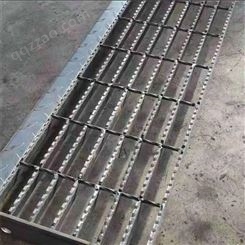 T3型焊接踏步带花纹前护板选用热镀锌钢格板定制泰江