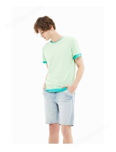 北京T恤定做短袖夏季纯色质感纯棉圆领百搭上衣打底衫男
