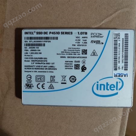 Intel/英特尔 P4510 1T U.2 NVME SSD 2.5寸固态 SSDPE2KX010
