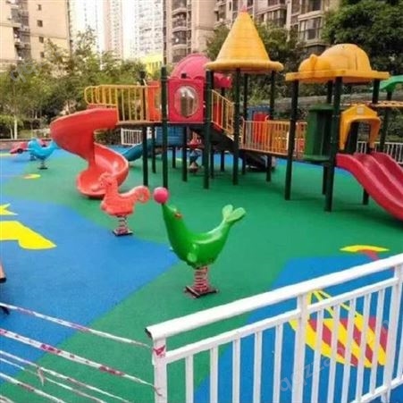 公园健身步道场地 儿童游乐场epdm场地 胜科体育器材 EPDM幼儿园跑道
