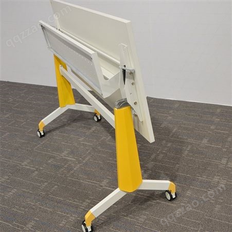 折叠桌 培训机构会议 长条形组合拼接翻板 移动带轮 课桌椅