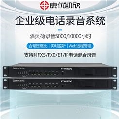 云录音系统 康优凯欣KYKX8000 多路电话录音系统 厂商