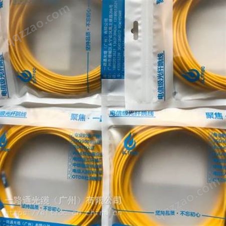 广东一路通光缆10米双芯单模光纤跳线 ELT-DFSM-LC-FC-10M